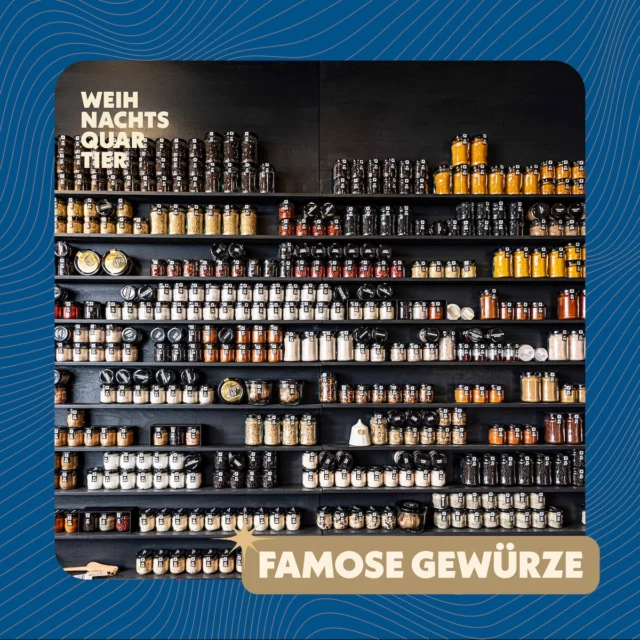 Vieles ist neu beim WEIHNACHTSQUARTIER 2024!

So sind auch jede Menge neue Designer:innen und Manufakturbetriebe zum ersten Mal mit dabei. Aus der Kategorie "Genuss" ist dies zum Beispiel @famosdelikatessen mit ganz famosen 🥰 Gewürzen und Köstlichkeiten. Gewürze wärmen und beleben - also genau das Richtige für diese Jahreszeit. 😉

#weihnachtsquartier #wq24
#designmarkt #weihnachtsmarkt
#geschenkideen